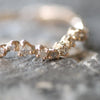 Salt and Pepper Diamond【Amie】Ring, Double Wave